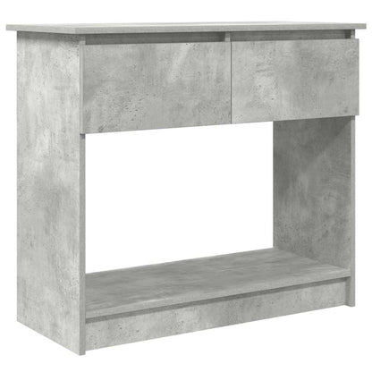 Konzolový Stolek Se Zásuvkami Betonově Šedá 85,5X38,5X74,5 Cm