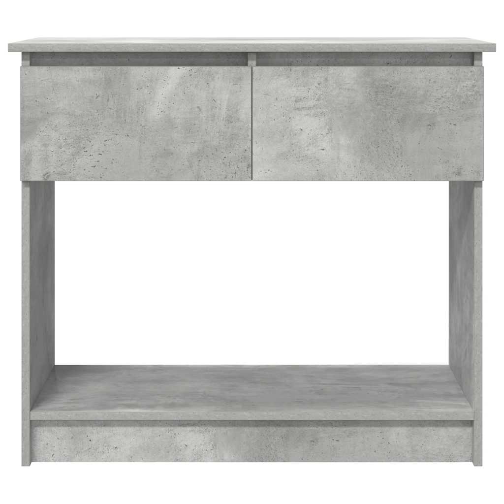 Konzolový Stolek Se Zásuvkami Betonově Šedá 85,5X38,5X74,5 Cm
