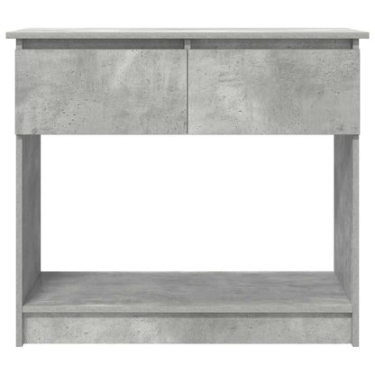Konzolový Stolek Se Zásuvkami Betonově Šedá 85,5X38,5X74,5 Cm