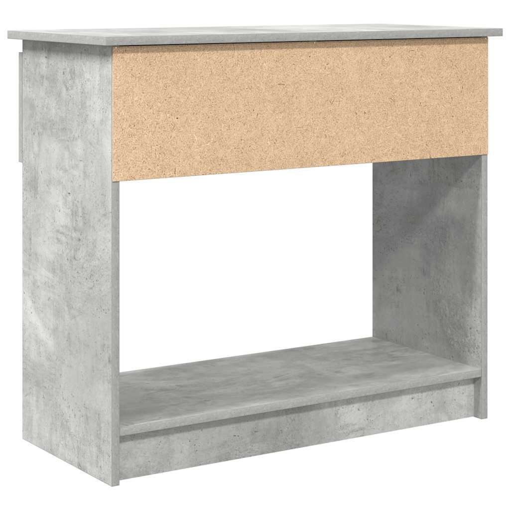 Konzolový Stolek Se Zásuvkami Betonově Šedá 85,5X38,5X74,5 Cm