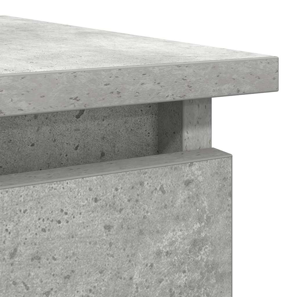Konzolový Stolek Se Zásuvkami Betonově Šedá 85,5X38,5X74,5 Cm
