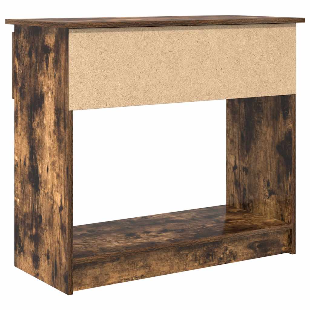 Konzolový Stolek Se Zásuvkami Kouřový Dub 85,5X38,5X74,5 Cm
