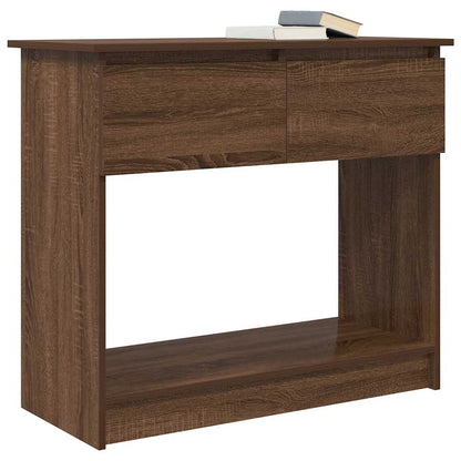 Konzolový Stolek Se Zásuvkami Dub Hnědý 85,5X38,5X74,5 Cm