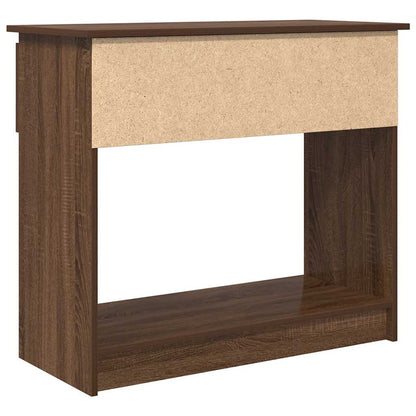 Konzolový Stolek Se Zásuvkami Dub Hnědý 85,5X38,5X74,5 Cm