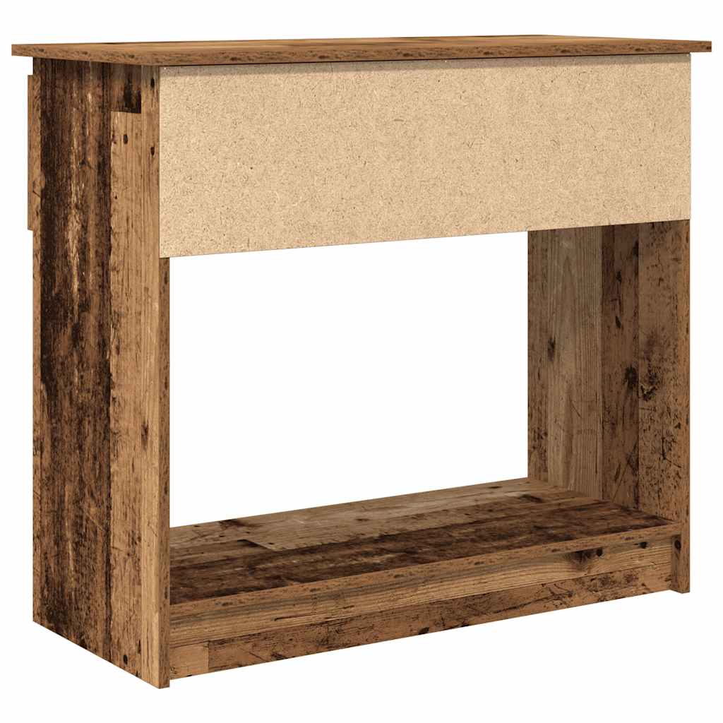 Konzolový Stolek Se Zásuvkami Staré Dřevo 85,5X38,5X74,5 Cm
