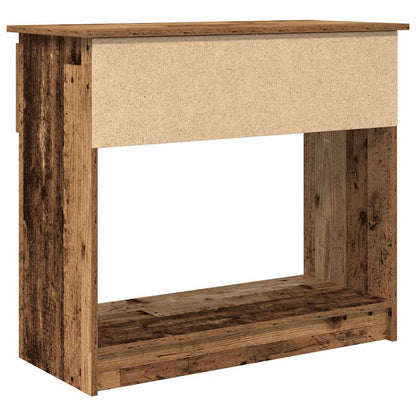 Konzolový Stolek Se Zásuvkami Staré Dřevo 85,5X38,5X74,5 Cm