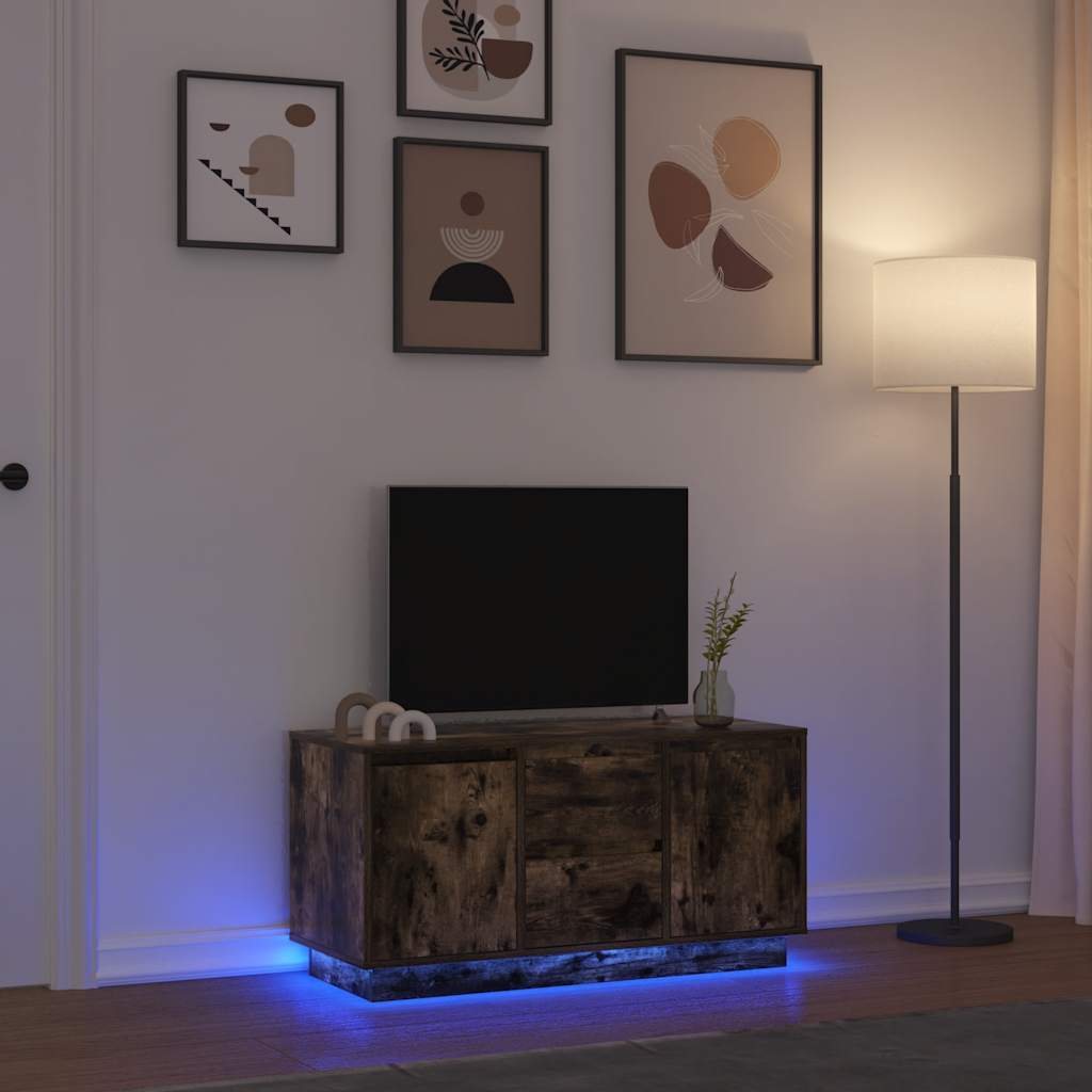 Televizní Skříňka S Led Světly 100X41X50 Cm