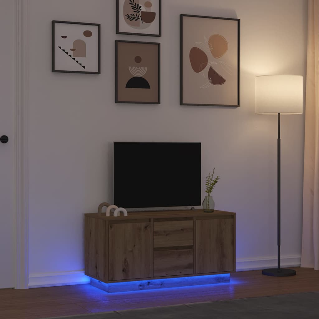 Televizní Skříňka S Led Světly 100X41X50 Cm