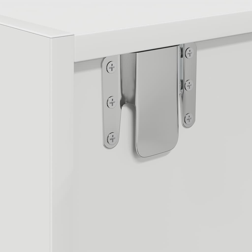 Tv Skříňky 2 Ks Bílá 60X31X25,5 Cm Dřevěná Konstrukce