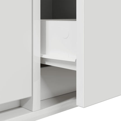 Tv Skříňky 2 Ks Bílá 60X31X25,5 Cm Dřevěná Konstrukce