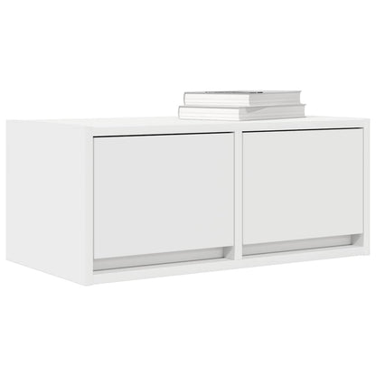Tv Skříňky 2 Ks Bílá 60X31X25,5 Cm Dřevěná Konstrukce