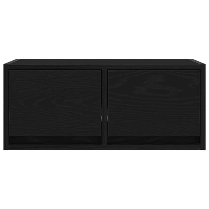 Tv Skříňka Černý Dub 60X31X25,5 Cm Dřevěná Konstrukce