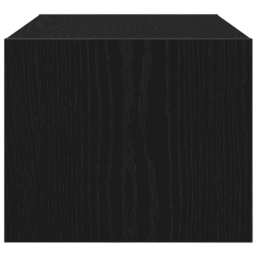 Tv Skříňka Černý Dub 60X31X25,5 Cm Dřevěná Konstrukce