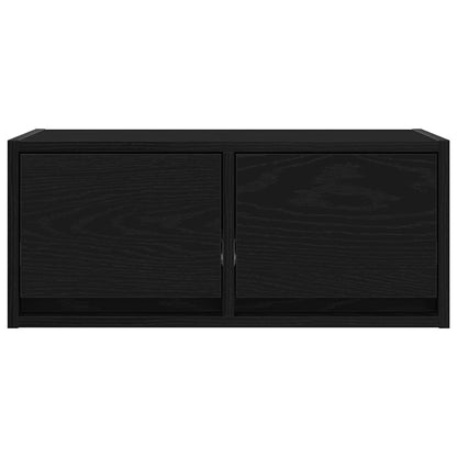 Tv Skříňky 2 Ks Dub Černý 60X31X25,5 Cm Dřevěné Konstrukce