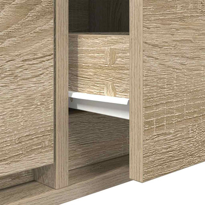 Tv Skříňky 2 Ks Dub Sonoma 60X31X25,5 Cm Dřevěné Konstrukce