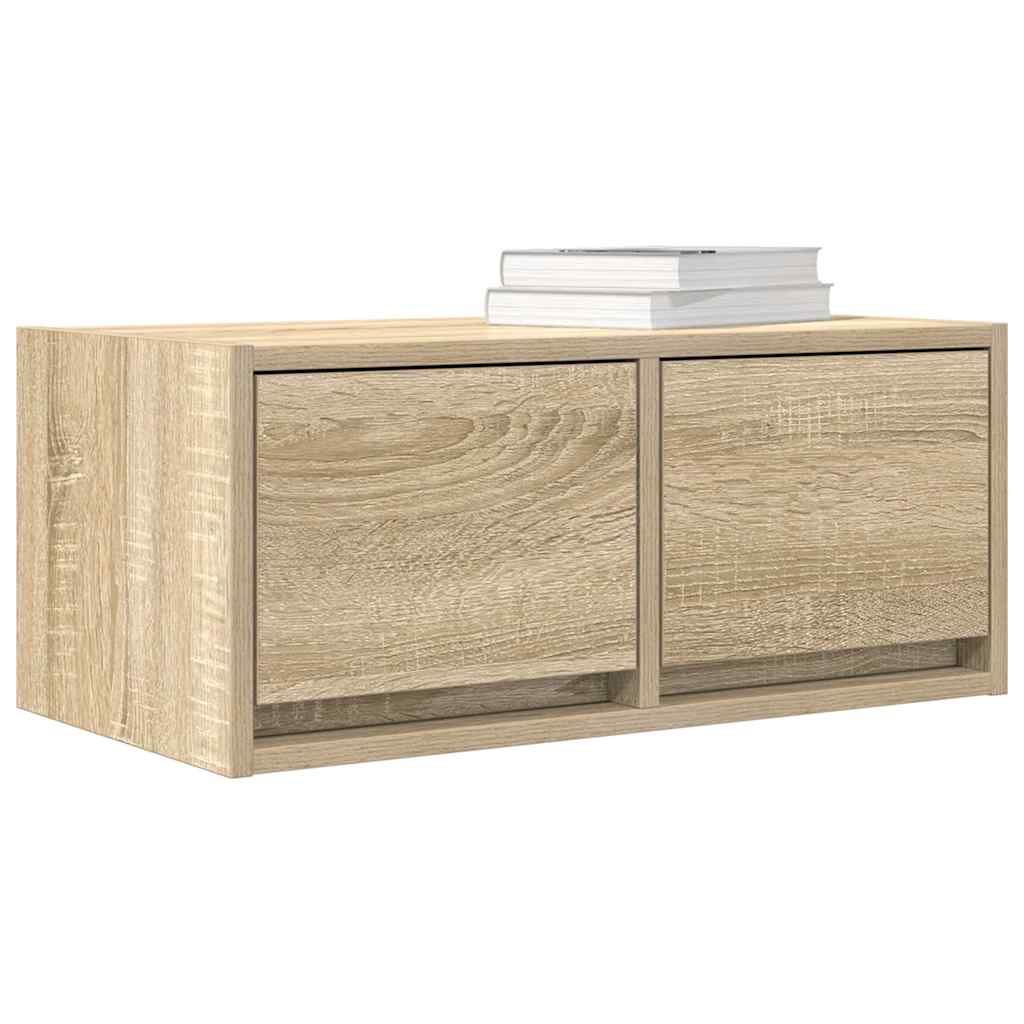 Tv Skříňky 2 Ks Dub Sonoma 60X31X25,5 Cm Dřevěné Konstrukce