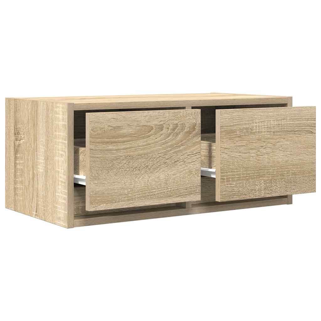 Tv Skříňky 2 Ks Dub Sonoma 60X31X25,5 Cm Dřevěné Konstrukce