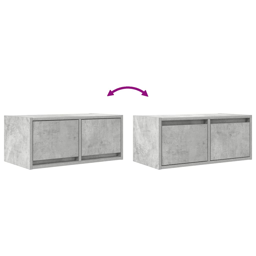 Tv Skříňka Betonově Šedá 60X31X25,5 Cm Kompozitní Dřevo