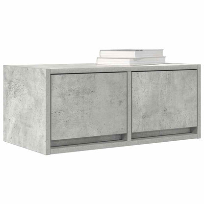 Tv Skříňky 2 Ks Betonová Šedá 60X31X25,5 Cm Dřevěná Konstrukce