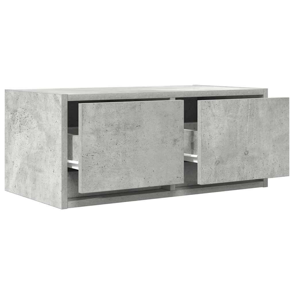 Tv Skříňky 2 Ks Betonová Šedá 60X31X25,5 Cm Dřevěná Konstrukce