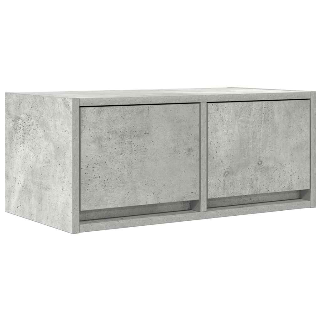 Tv Skříňky 2 Ks Betonová Šedá 60X31X25,5 Cm Dřevěná Konstrukce