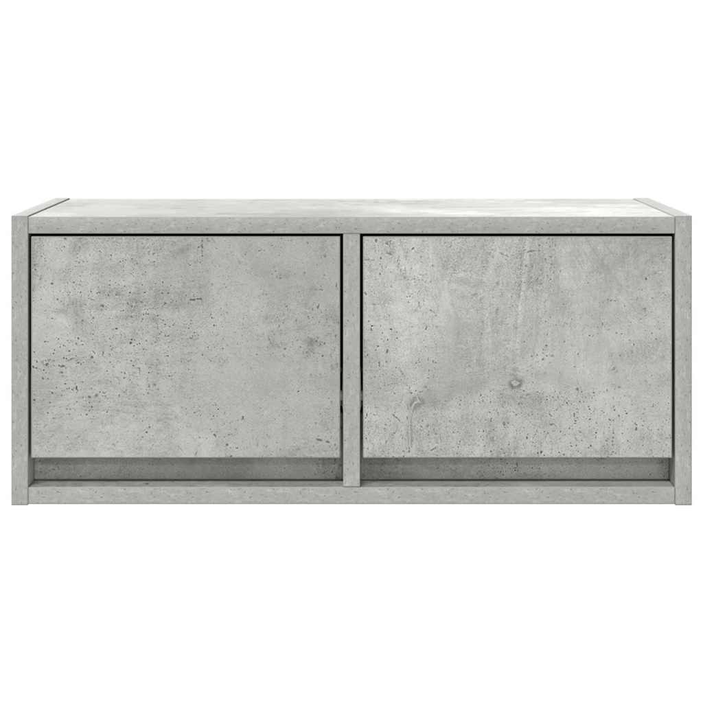 Tv Skříňky 2 Ks Betonová Šedá 60X31X25,5 Cm Dřevěná Konstrukce