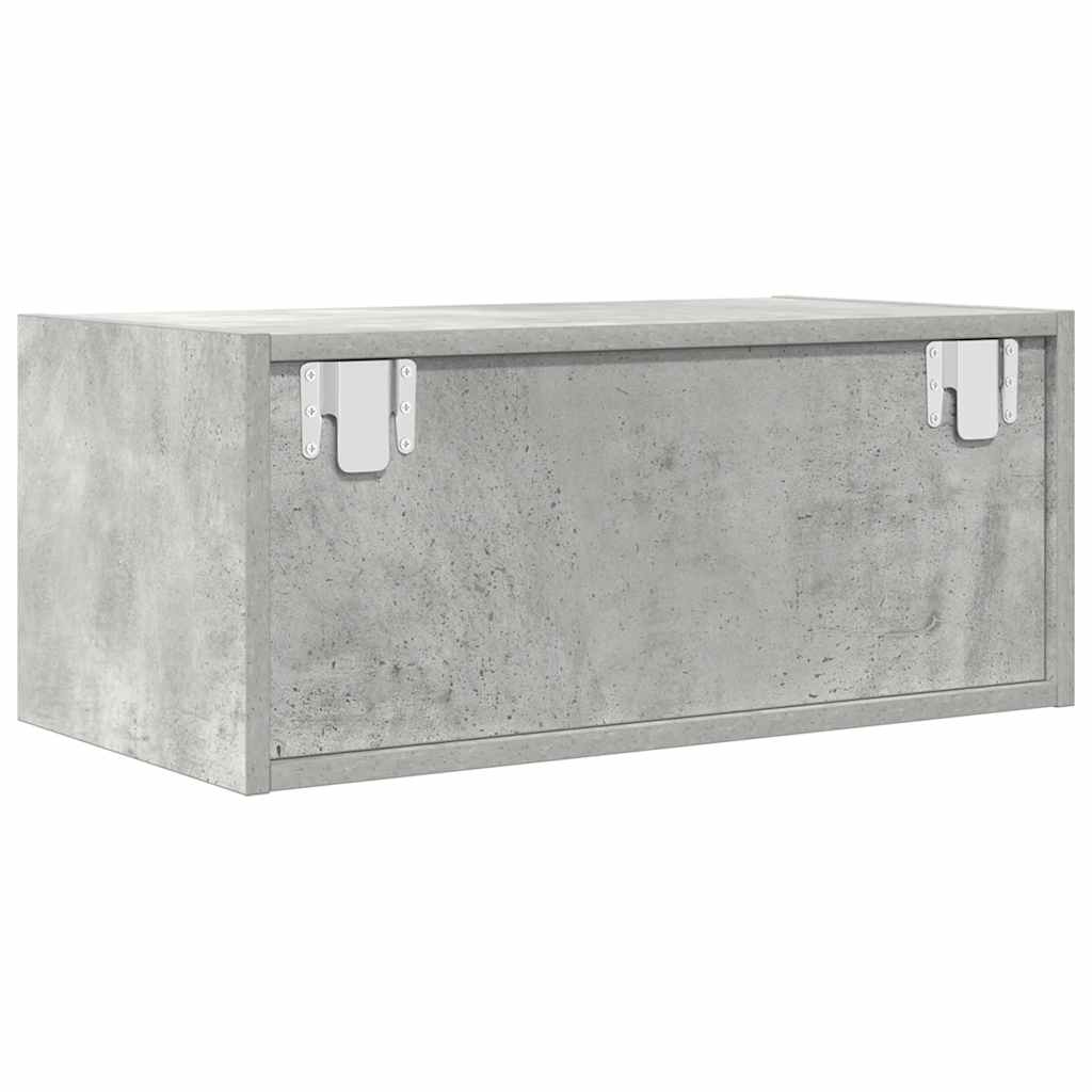 Tv Skříňky 2 Ks Betonová Šedá 60X31X25,5 Cm Dřevěná Konstrukce