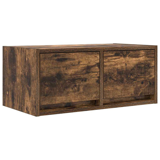 Tv Skříňka Kouřový Dub 60X31X25,5 Cm Kompozitní Dřevo