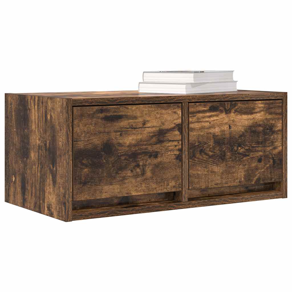 Tv Skříňka Kouřový Dub 60X31X25,5 Cm Kompozitní Dřevo
