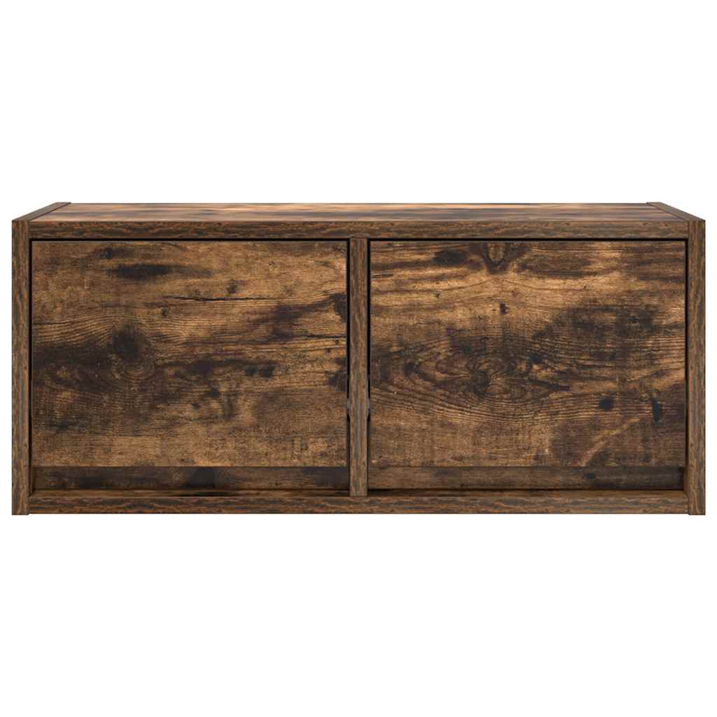 Tv Skříňka Kouřový Dub 60X31X25,5 Cm Kompozitní Dřevo