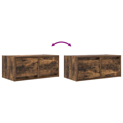 Tv Skříňka Kouřový Dub 60X31X25,5 Cm Kompozitní Dřevo