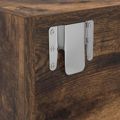 Tv Skříňky 2 Ks Kouřový Dub 60X31X25,5 Cm Dřevěné Konstrukce