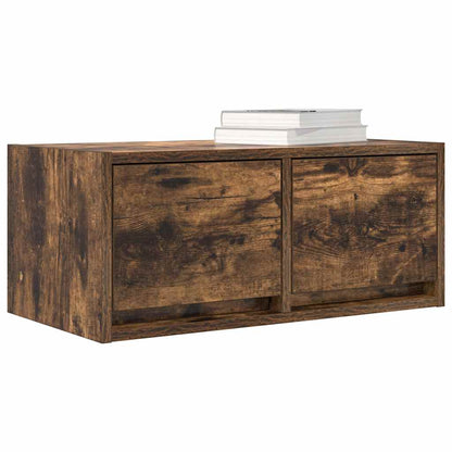 Tv Skříňky 2 Ks Kouřový Dub 60X31X25,5 Cm Dřevěné Konstrukce