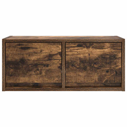 Tv Skříňky 2 Ks Kouřový Dub 60X31X25,5 Cm Dřevěné Konstrukce