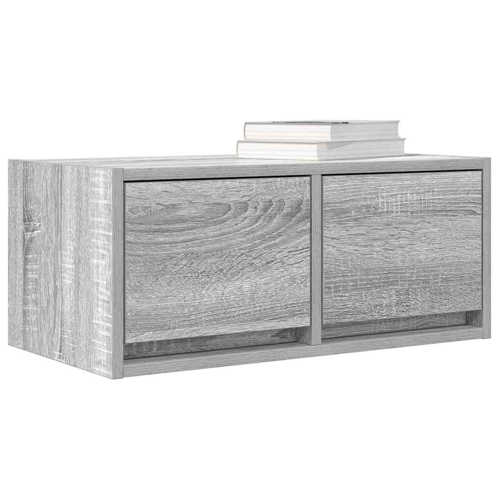 Tv Skříňka Šedá Sonoma 60X31X25,5 Cm Kompozitní Dřevo
