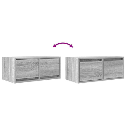 Tv Skříňka Šedá Sonoma 60X31X25,5 Cm Kompozitní Dřevo