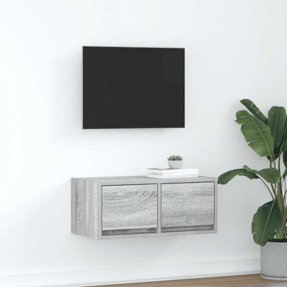 Tv Skříňka Šedá Sonoma 60X31X25,5 Cm Kompozitní Dřevo