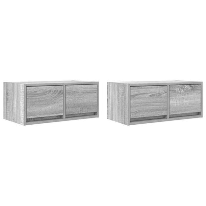 Tv Skříňka Šedá Sonoma 60X31X25,5 Cm Kompozitní Dřevo
