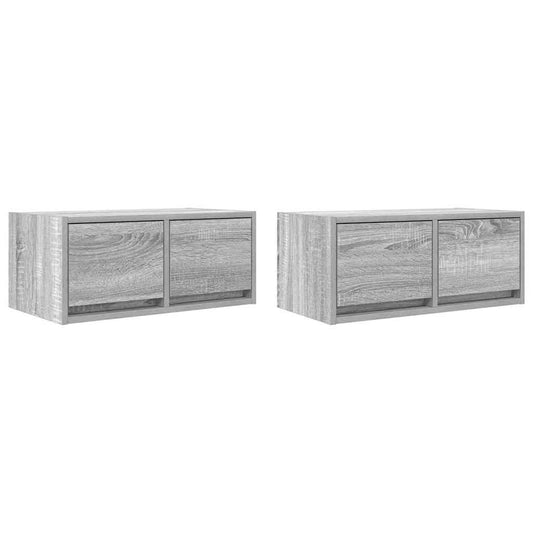 Tv Skříňka Šedá Sonoma 60X31X25,5 Cm Kompozitní Dřevo
