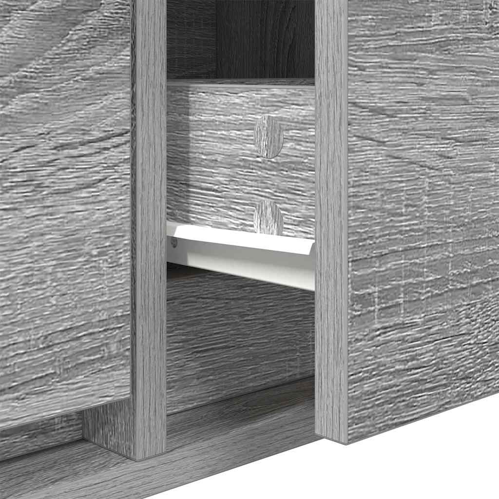 Tv Skříňka Šedá Sonoma 60X31X25,5 Cm Kompozitní Dřevo