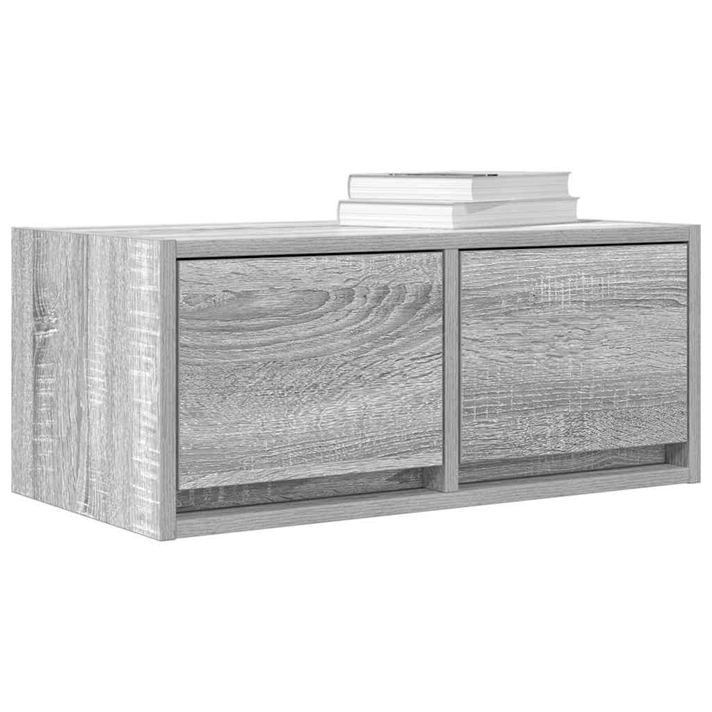 Tv Skříňka Šedá Sonoma 60X31X25,5 Cm Kompozitní Dřevo