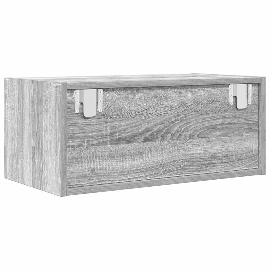 Tv Skříňka Šedá Sonoma 60X31X25,5 Cm Kompozitní Dřevo