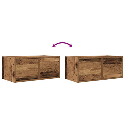 Tv Skříňka Starého Dřeva 60X31X25,5 Cm Kompozitní Dřevo