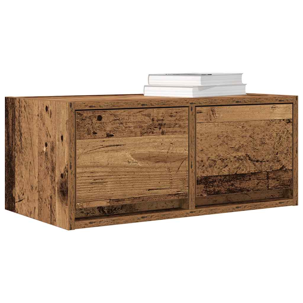 Tv Skříňky 2 Ks Staré Dřevo 60X31X25,5 Cm Dřevěné Konstrukce