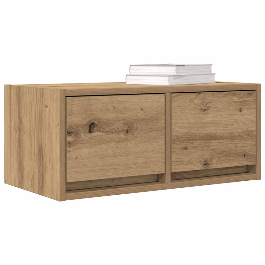 Tv Skříňky 2 Ks Dub Artisan 60X31X25,5 Cm Dřevěné Konstrukce