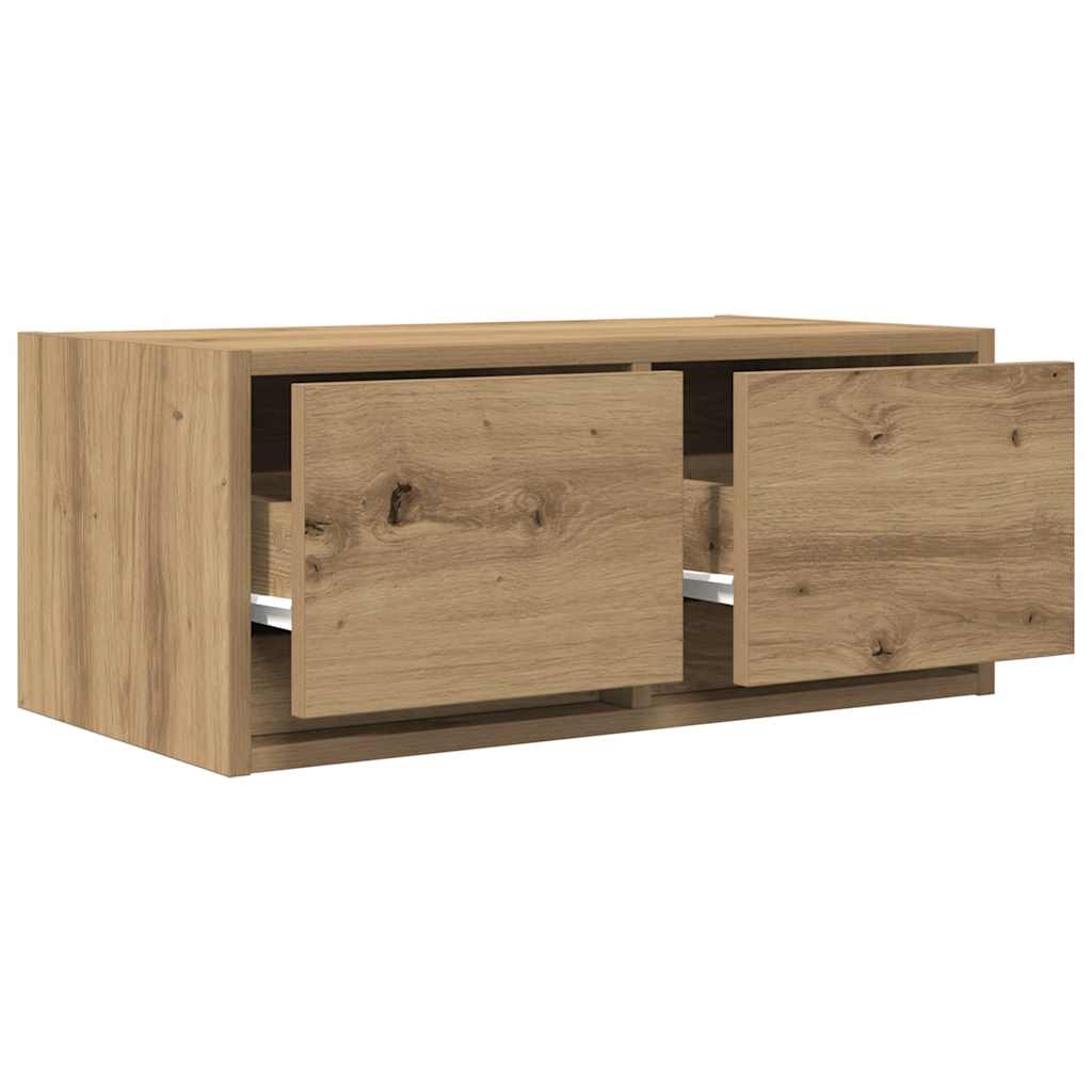Tv Skříňky 2 Ks Dub Artisan 60X31X25,5 Cm Dřevěné Konstrukce
