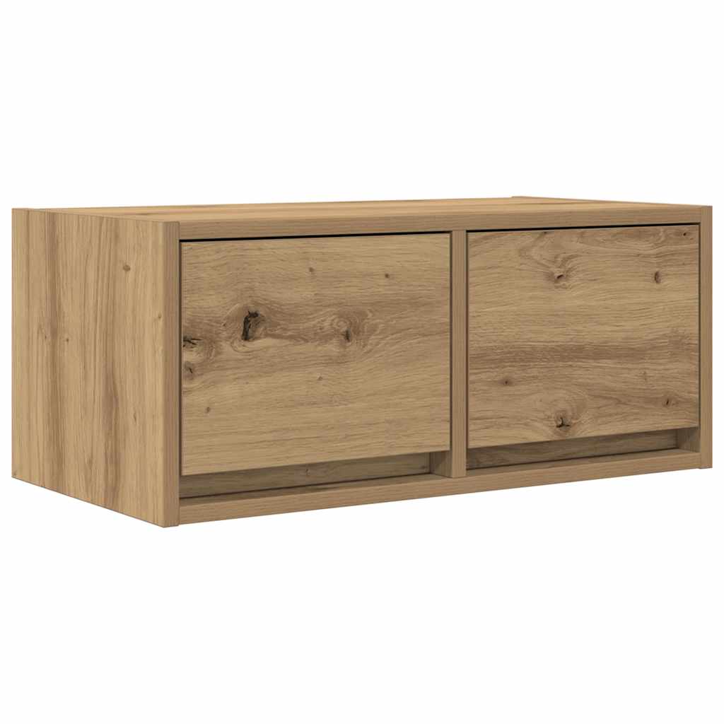 Tv Skříňky 2 Ks Dub Artisan 60X31X25,5 Cm Dřevěné Konstrukce