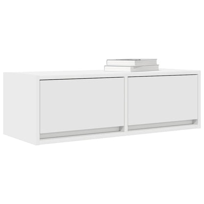 Tv Skříňky 2 Ks Bílá 80X31X25,5 Cm Dřevěná Konstrukce