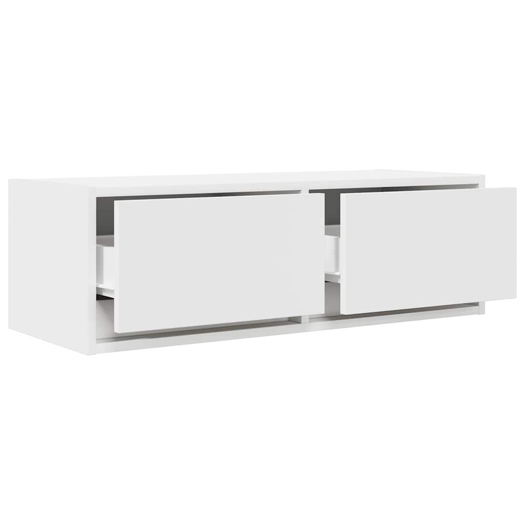 Tv Skříňky 2 Ks Bílá 80X31X25,5 Cm Dřevěná Konstrukce