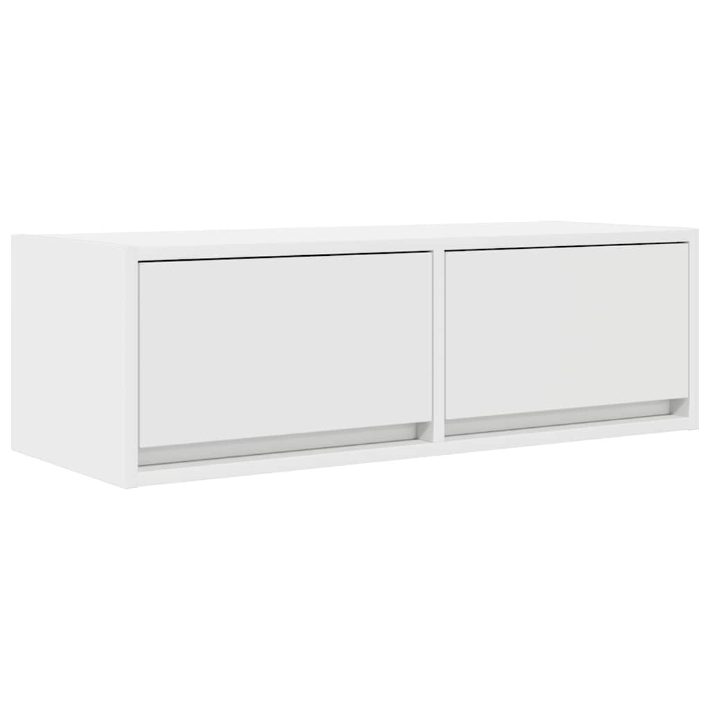 Tv Skříňky 2 Ks Bílá 80X31X25,5 Cm Dřevěná Konstrukce